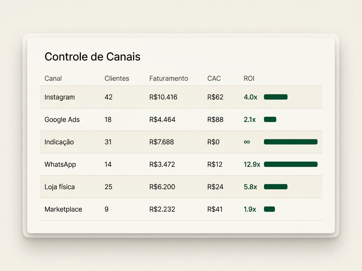 Controle de Canais